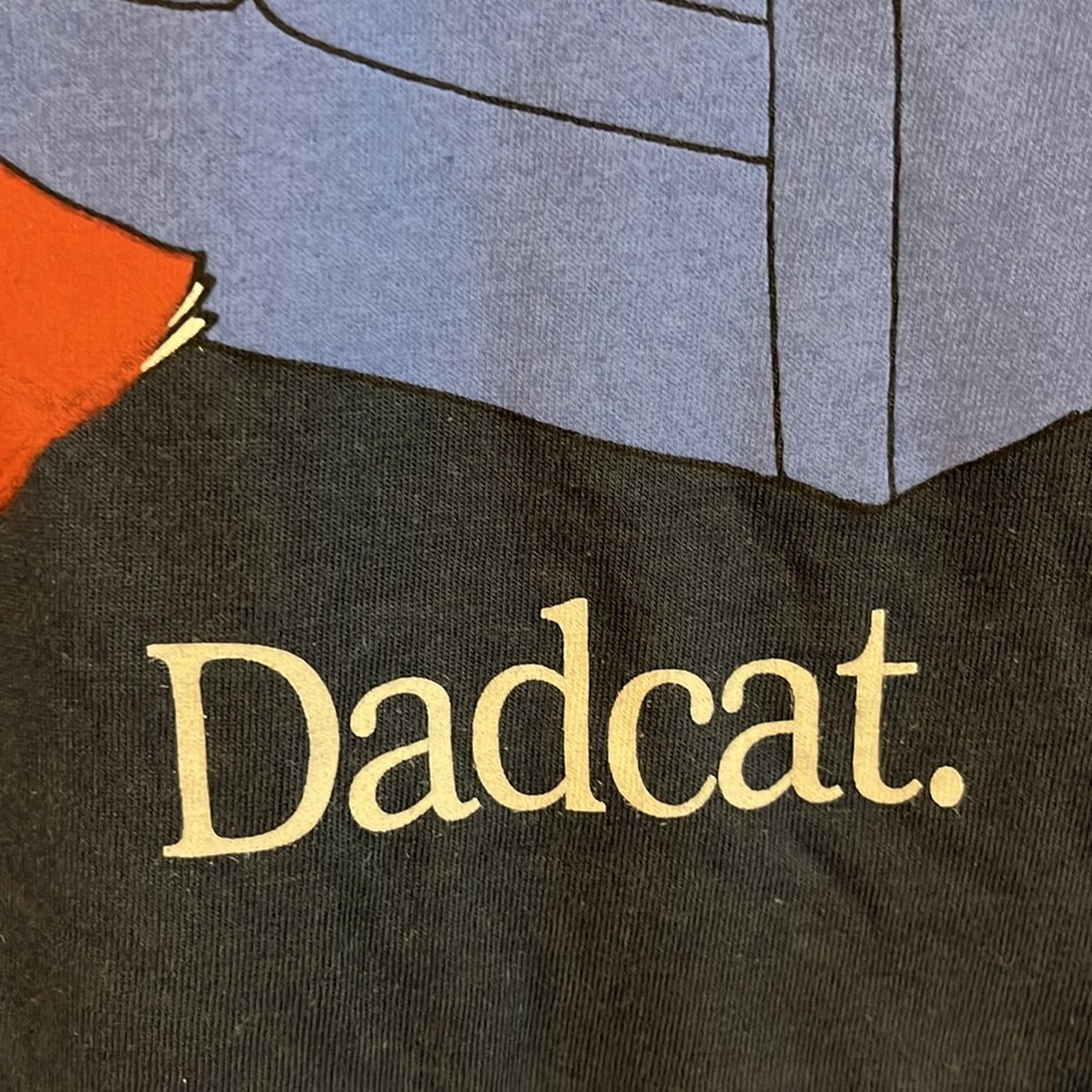 🔥 NWT Dadcat Genuine B. Kliban Cat TEE SHIRT Men’s M Combed Cotton Crazy Shirts - Picture 12 of 16